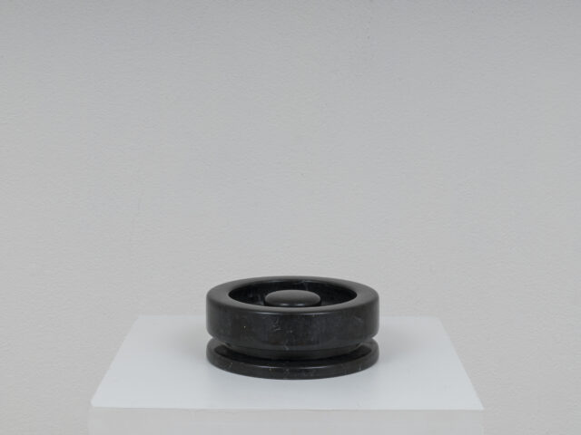 Black marble ashtray for Knoll International