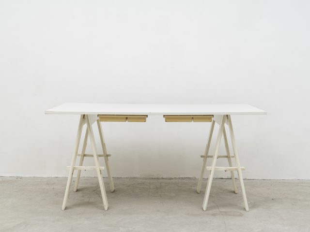 “Addition system” Cavalletto desk wih drawers for Acerbis