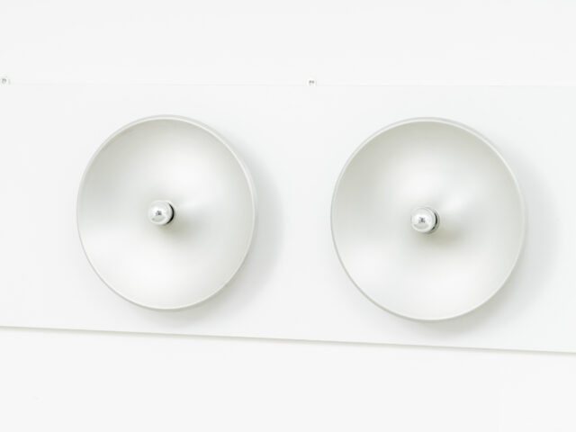 Pair of mod. 262 wall or ceiling lamps for Arteluce