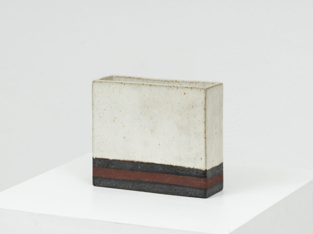 Rectangular ceramic vase