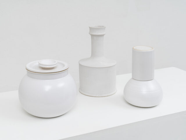 Stoneware vase, pitcher and ashtray for Laboratorio Pesaro
