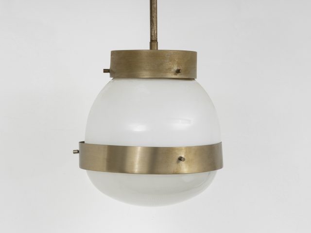 “Delta Piccolo” brass pendant lamp for Artemide