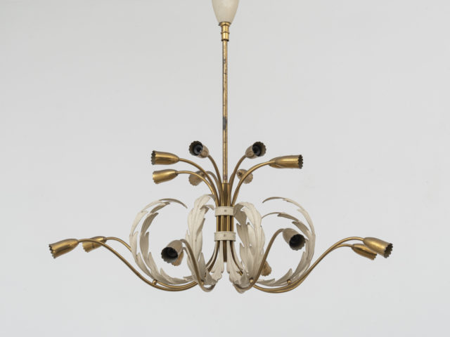 16-lights Brass Chandelier