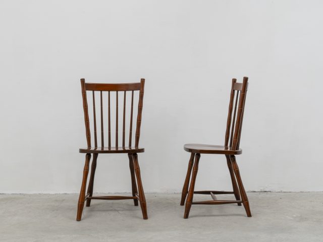Pair of Mod. 13-3114 chairs for Fantoni