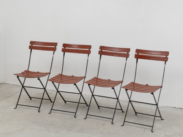 4 “Celestina” folding chairs for Zanotta