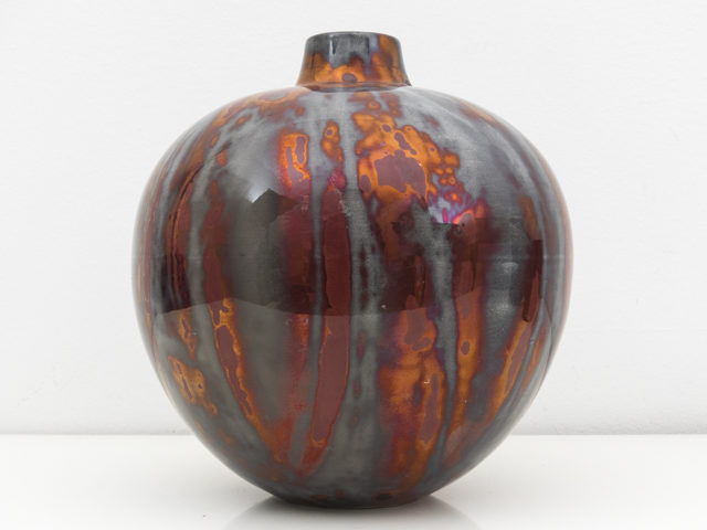 “Monza 51” metallic luster vase for S.C.I Laveno