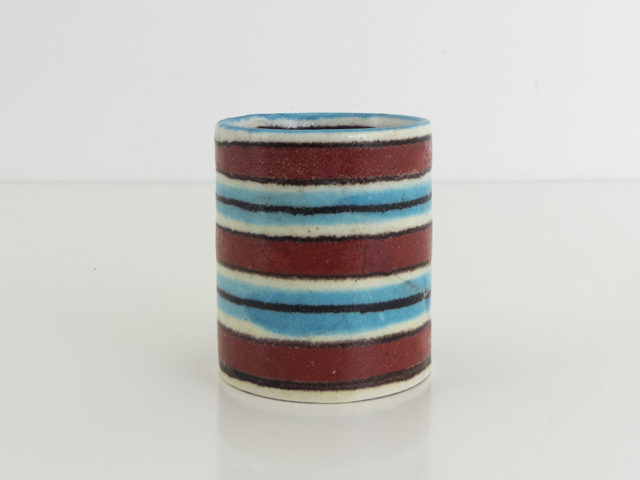 Small striped vase