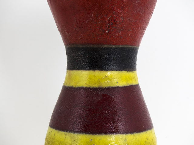 Tall striped vase