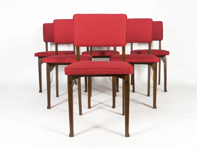 6 chair mod. SD9 or “Luisella” for Poggi