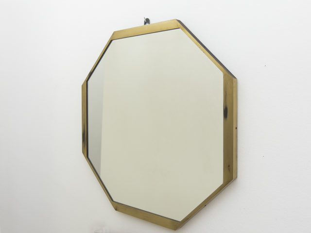 Octagonal wall mirror