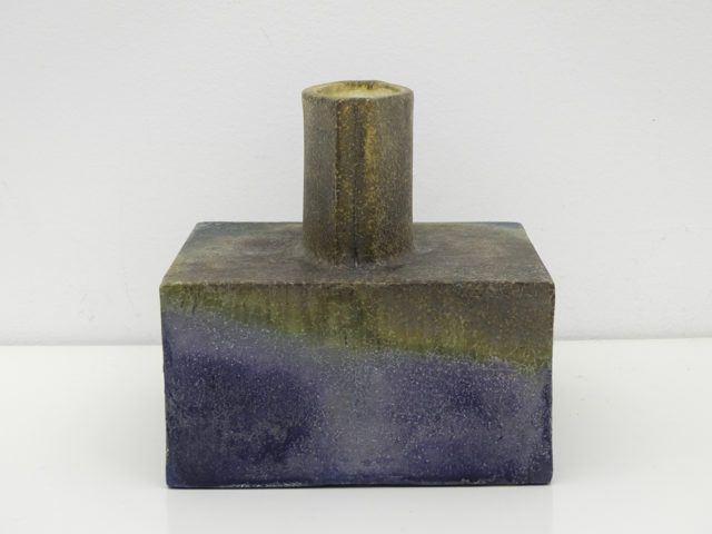 Brutalist square vase