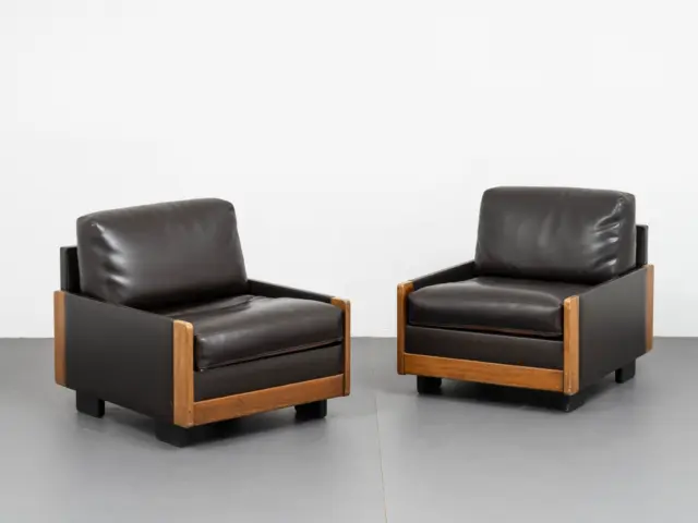 afra tobia scarpa 2 mod.920 club armchairs for cassina 1964 1