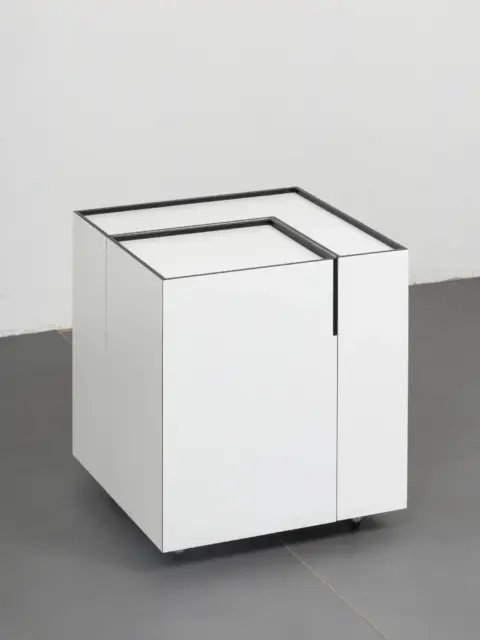 cini boeri cubotto bar cart for arflex, 1960s, closed 