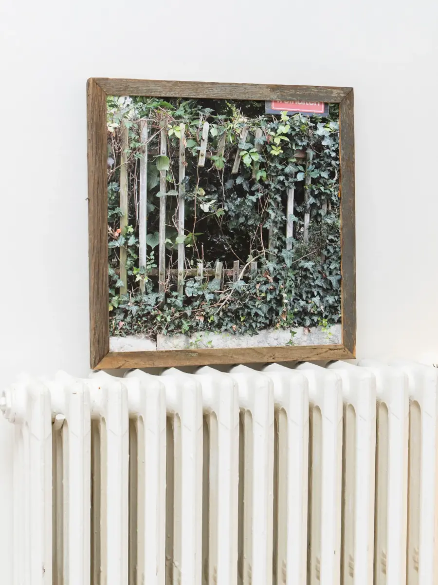 detail of a work by brad downey from the fence hacks series, displayed in 1+1 showroom for biennale arte 2026, venezia